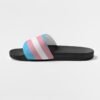 Transgender Flag Women’s Shoe Size Slide Sandals