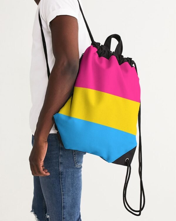 Pansexual Pride Flag Canvas Draw String Bag