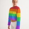 LGBT Rainbow Flag Women’s Cropped Sweatshirt