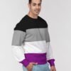 Asexual Flag Men’s Classic French Terry Crewneck Pullover