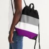 Asexual Pride Flag Canvas Draw String Bag