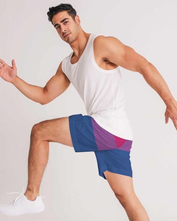 Bisexual Flag Men’s Jogger Shorts