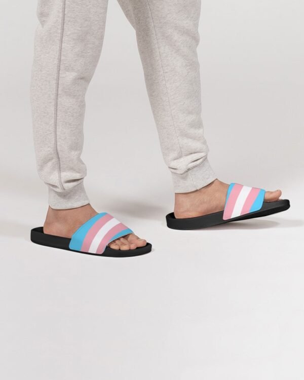Transgender Flag Men’s Slide Sandals
