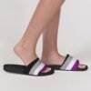 Asexual Flag Women’s Shoe Size Slide Sandals