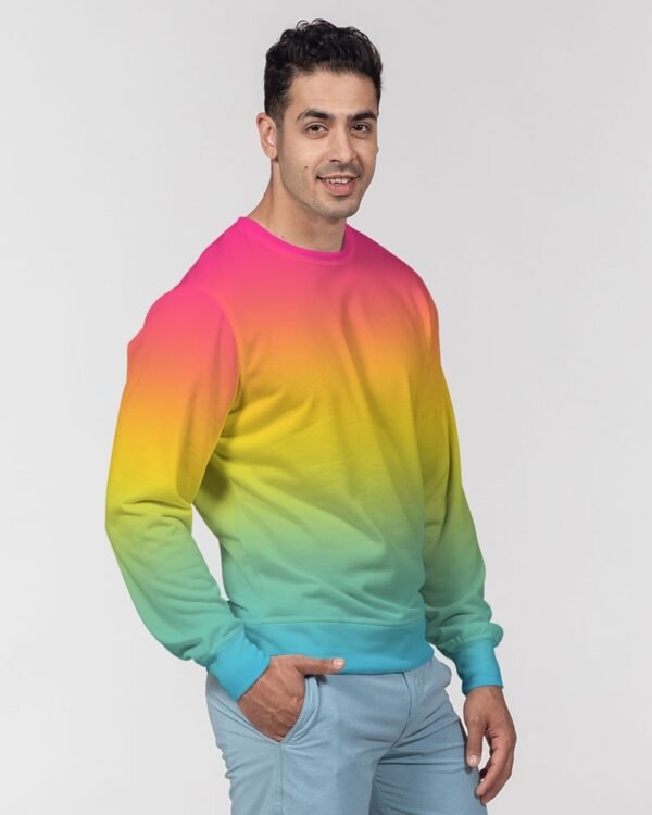 Pansexual Ombré Men’s Classic French Terry Crewneck Pullover