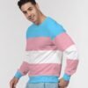 Transgender Flag Men’s Classic French Terry Crewneck Pullover