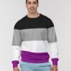 Asexual Flag Men’s Classic French Terry Crewneck Pullover