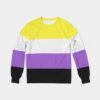 Non Binary Flag Classic French Terry Crewneck Pullover