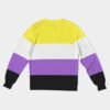 Non Binary Flag Classic French Terry Crewneck Pullover