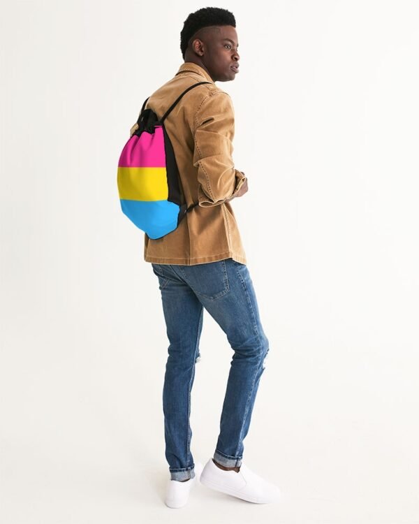 Pansexual Pride Flag Canvas Draw String Bag