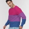 Bisexual Flag Men’s Classic French Terry Crewneck Pullover