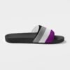 Asexual Flag Women’s Shoe Size Slide Sandals