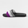 Asexual Flag Women’s Shoe Size Slide Sandals