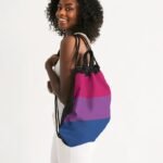 Bisexual Pride Flag Canvas Draw String Bag