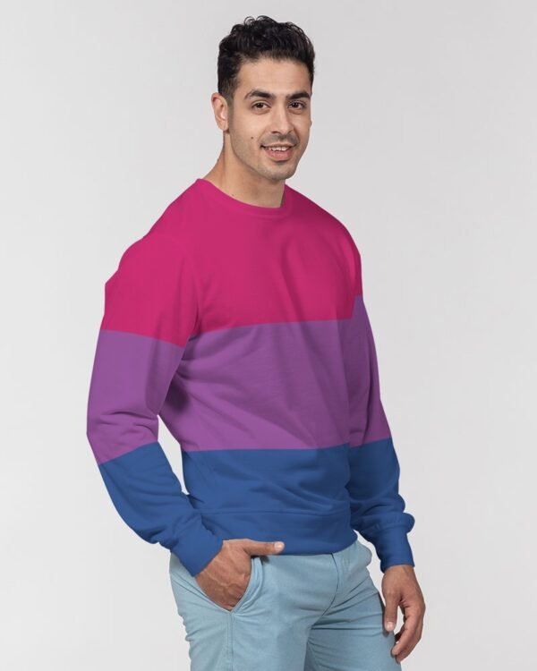 Bisexual Flag Men’s Classic French Terry Crewneck Pullover
