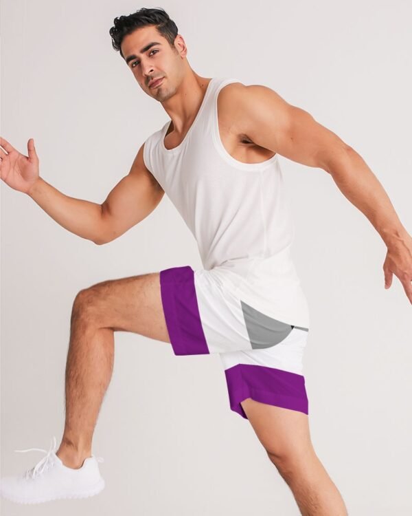 Asexual Flag Men’s Jogger Shorts