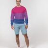 Bisexual Flag Men’s Classic French Terry Crewneck Pullover