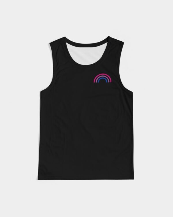 Bisexual Rainbow – Black – Men’s Sport Tank