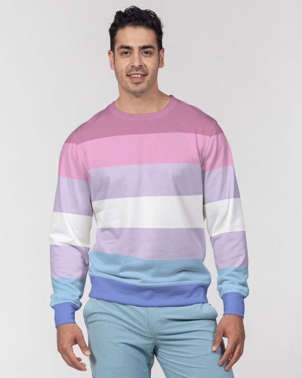 Bigender Flag Men’s Classic French Terry Crewneck Pullover
