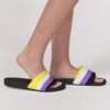 Non Binary Flag Women’s Shoe Size Slide Sandals