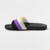 Non Binary Flag Men’s Shoe Size Slide Sandals