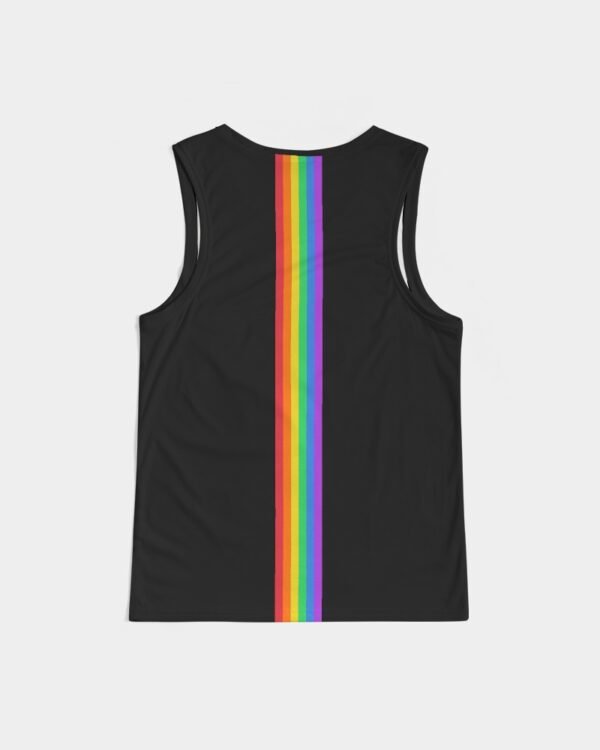 LGBTQ+ Rainbow – Black – Men’s Sport Tank