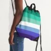 MLM Gay Pride Flag Canvas Draw String Bag