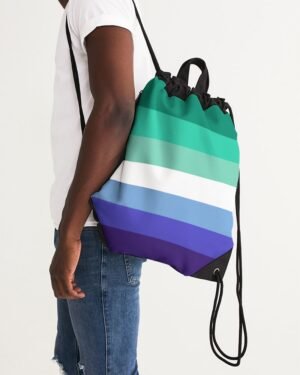 MLM Gay Pride Flag Canvas Draw String Bag