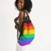 LGBTQ+ Pride Flag Canvas Draw String Bag