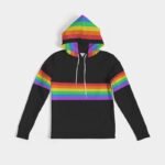 LGBQT+ Rainbow Stripes Women’s Hoodie