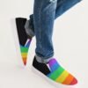 LGBT Rainbow Stripes Men Slip-On Canvas Shoe