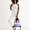 Bigender Pride Flag Canvas Draw String Bag