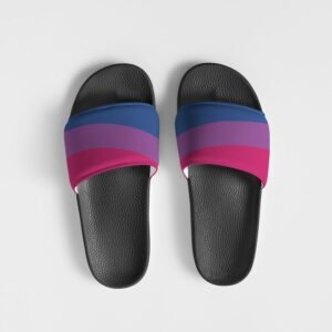 Bisexual Flag Men’s Slide Sandals